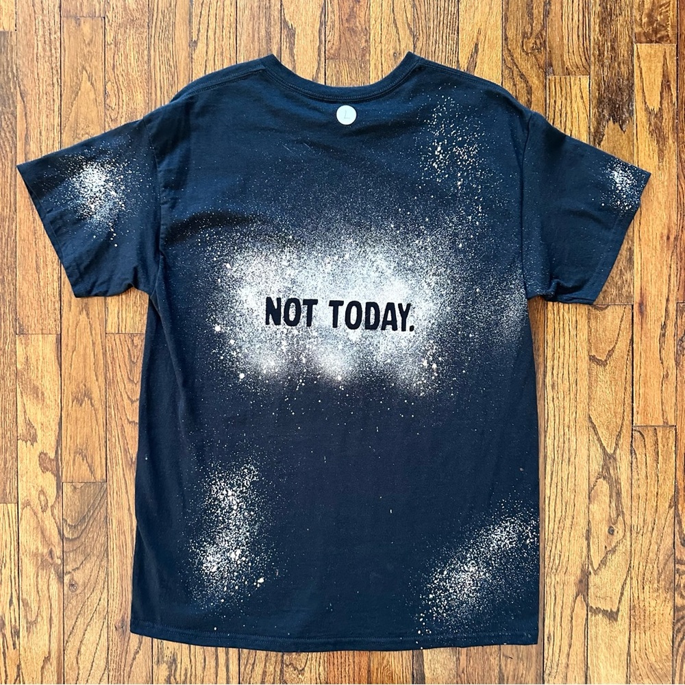 🦋 NEW Bleached NOPE. NOT TODAY. T-shirt Unisex Handmade Custom Short Sleeve